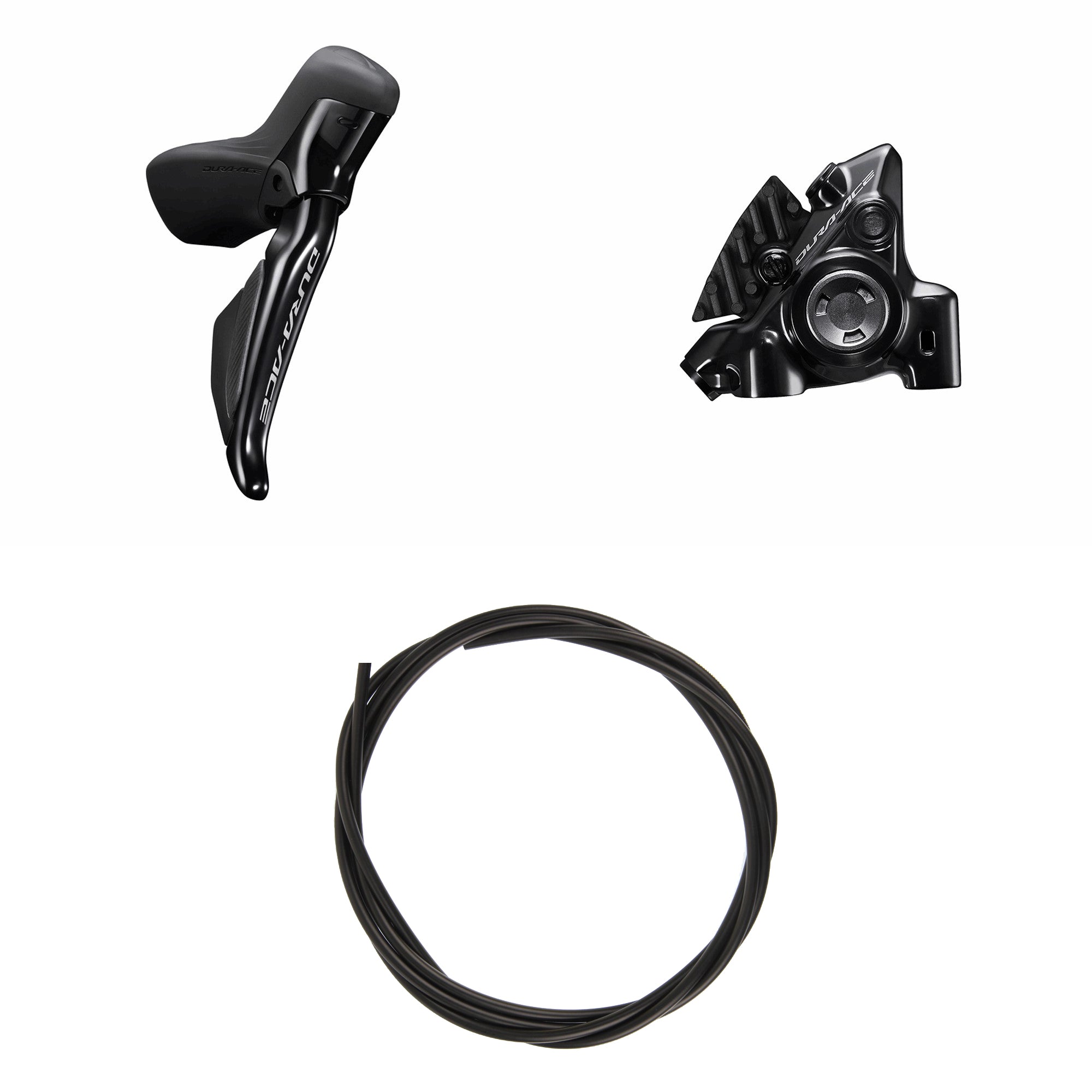 Kit Frenos Disco Hidráulico Shimano Dura-Ace BR-R9270K/ST-R9270 Trasero/Derecho Resina Aleta Sin Adaptador 25mm 1700mm Negro #2