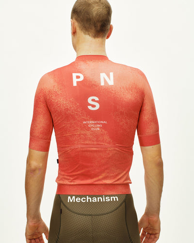 Maillot Manga Corta Pas Normal Studios Mechanism Hombre AOP Hibiscus Orange #5