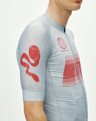 Maillot Manga Corta Pas Normal Studios Mechanism Logo Hombre AOP RTN Light Aqua #5