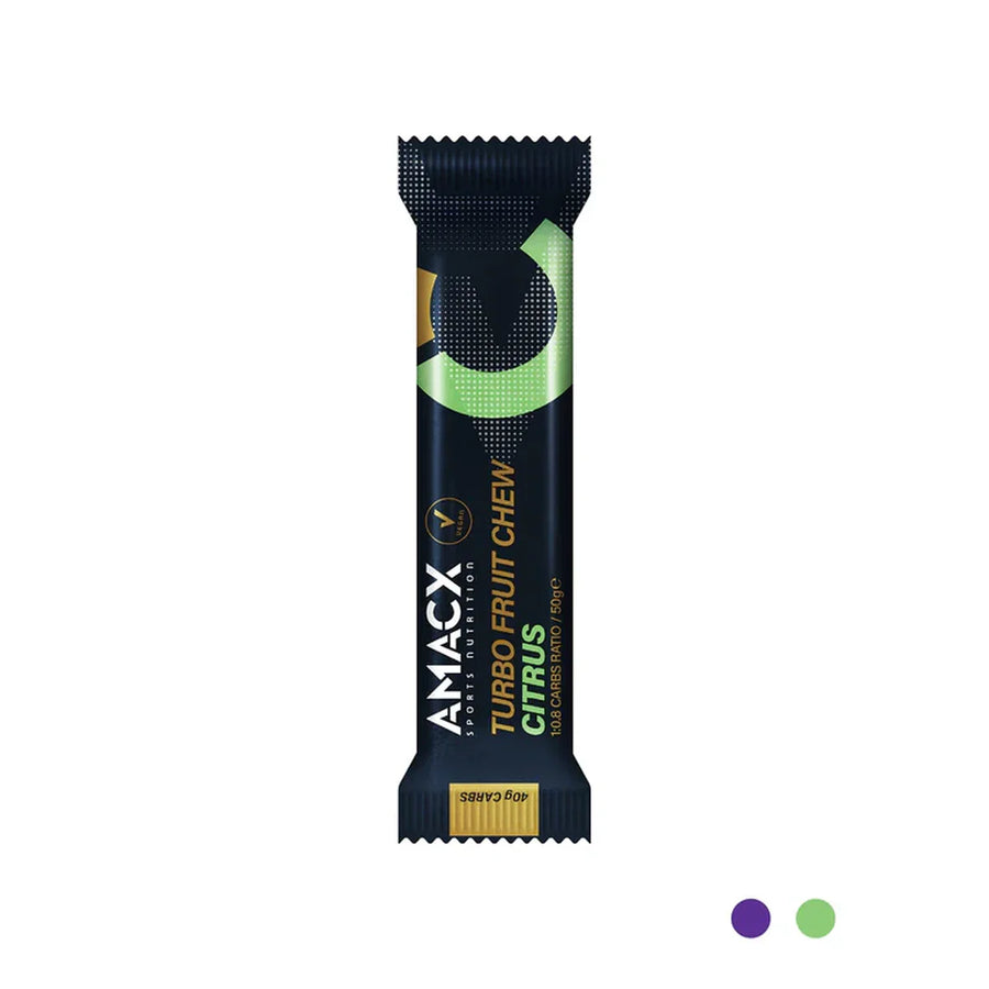 Gominolas Energéticas Amacx Turbo Fruit Chew Cítricos Caja 12uds Verde #2