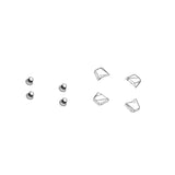 Sada 5 Šrouby Převodník Sram 5x1 M8.5x7.0/M8.5x5.0 Aeroguard Ocel Černá