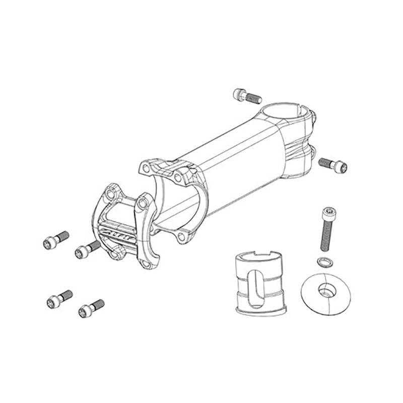 Adaptador Zipp Combo Camara Accion/Luz Delantera Soporte Ciclocomputador Quickview Negro
